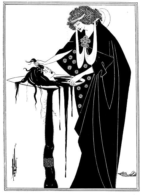Aubrey Beardsley · 莎乐美插图(1894,伯恩哈特版《莎乐美》插图)
