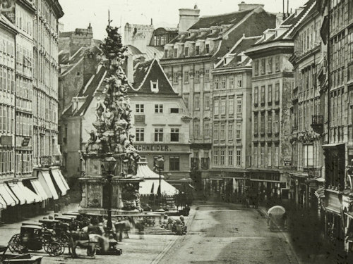 19 世纪维也纳街景(1879 年穆夏进入维也纳舞台设计公司)